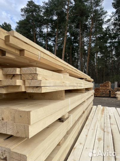 Доска обрезная 200х50х6000 осина