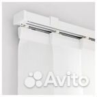 Гардина узкая Улла-стина Икеа и держатель к ней