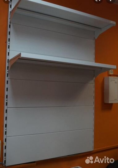 Стеллажи настенные и пристенные для торговли