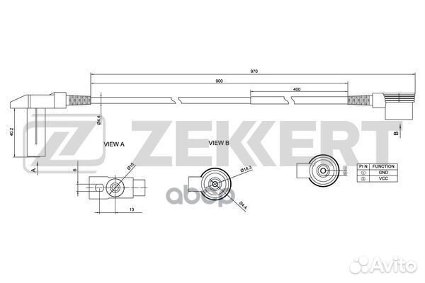 Датчик положения коленвала MB 190 (201) 82- E