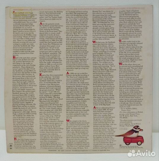 Yardbirds - Favorites LP USA 1977 NM