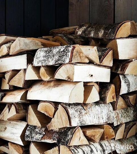Дрова березовые колотые. Доставка
