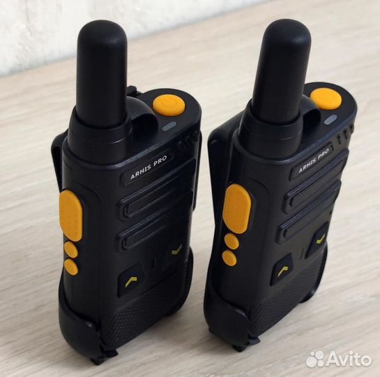 Легкая рация с наушником, комплект 2 штуки