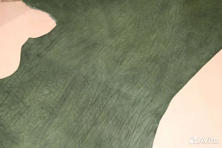 Кожа. Изумруд без покрытия. 1,3-1,5 мм