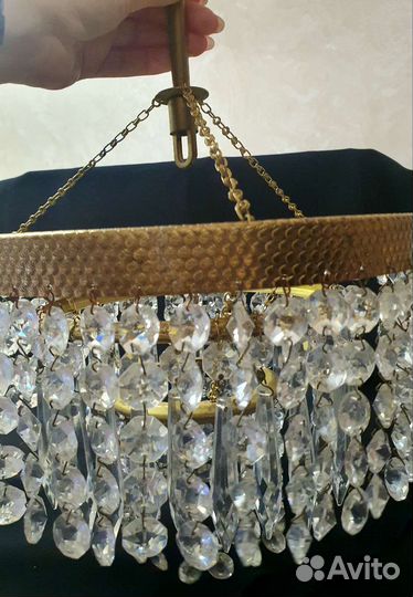 Винтажная Люстра хрустальная чехословакия СССР