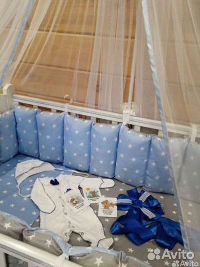 Бортики в детскую кроватку