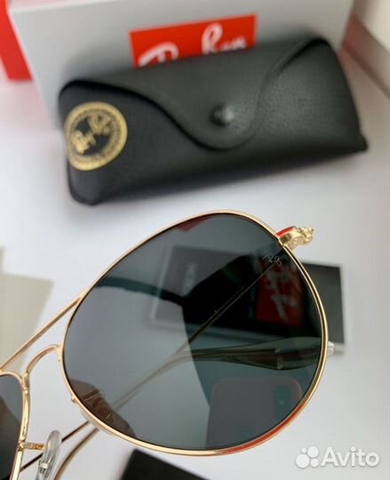 Солнцезащитные очки ray ban aviator 3026 черные