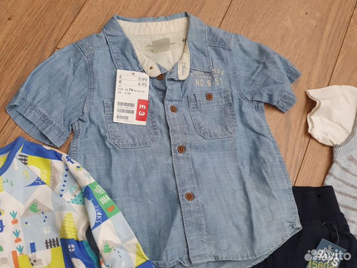 Пакет новой одежды на мальчика 68-74