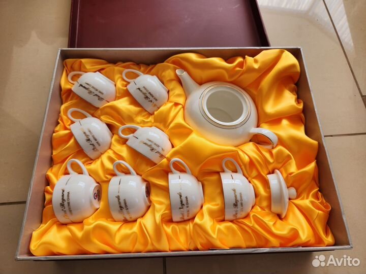 Китайский чайный набор, костяной фарфор, из Китая