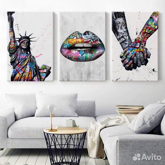 Картины на холсте уличные граффити