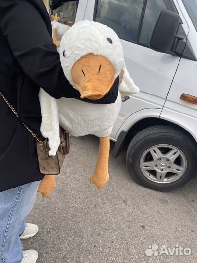 Гусь акула подушка обнимашка 50 70 130 см