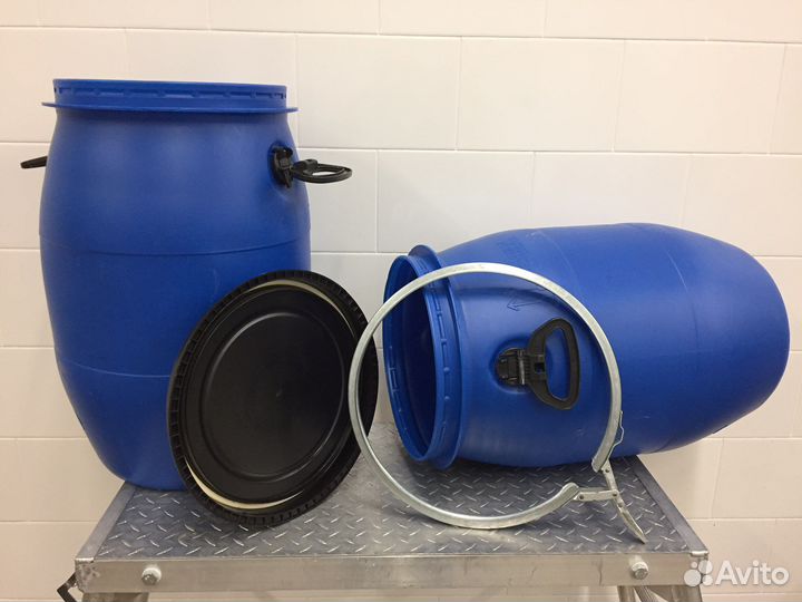 Пластиковые бочки (пищевые) 65л