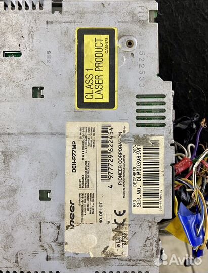 Магнитола pioneer deh-p77mp