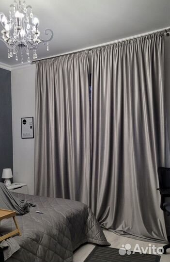 Комплект штор бархат новый 400*250см