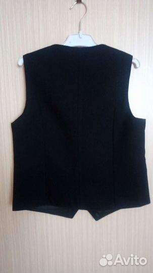 Жилет школьный темно-синий новый 158