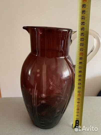 Кувшин из цветного стекла ссср. Винтаж