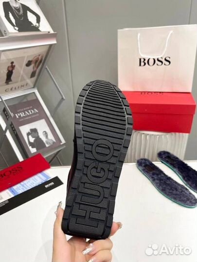 Удобные кроссовки Hugo Boss на меху