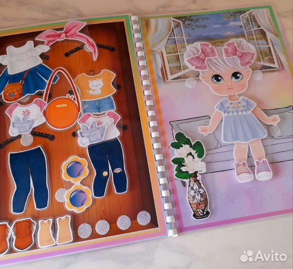 Подружки модницы - альбом на липучках