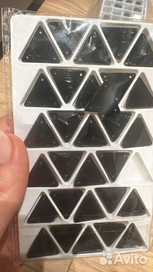 Черные стразы 1 шт