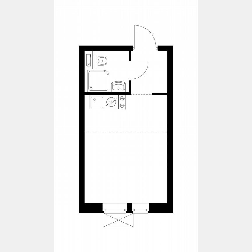 Квартира-студия, 19,9 м², 25/33 эт.