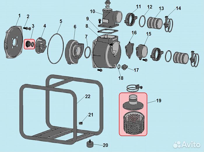 Сальник на мотопомпу