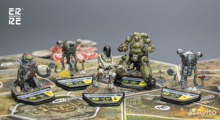 Миниатюры врагов для настольной игры Fallout