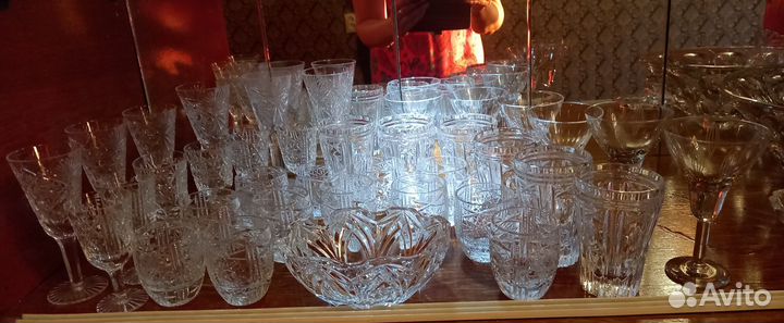 Продам фарфоровые раритетные сервизы и хрусталь