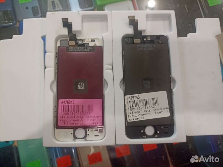 Дисплей для iPhone 5S/SE чёрный/белый