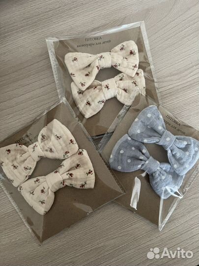 Бантики из муслина