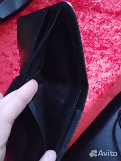 Бумажник мужской кожаный