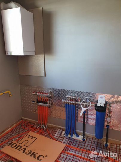 Монтаж отопления водоснабжения под ключ