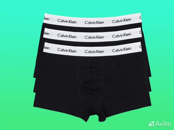 Трусы мужские боксеры calvin klein 3шт набор