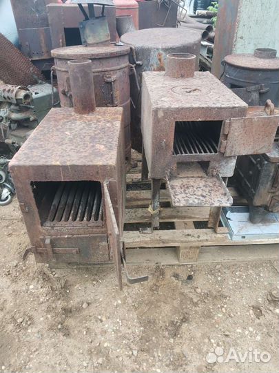 Печка буржуйка чугунная