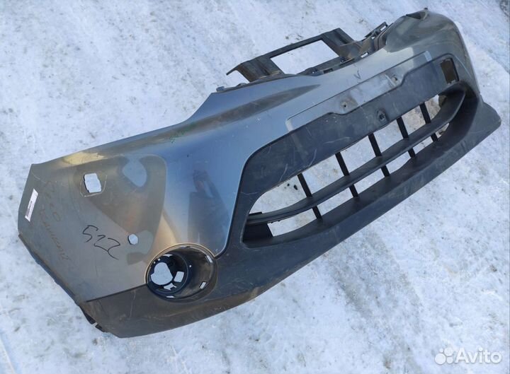 Бампер передний Nissan Qashqai 2017 серый