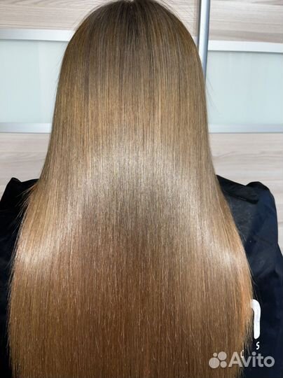 Кератиновое выпрямление волос