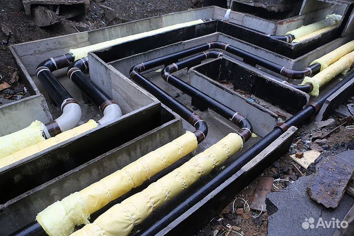 Прокладка и ремонт теплотрасс.Теплосети