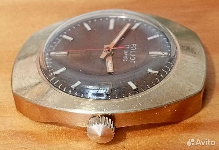 Часы Полёт, позолота