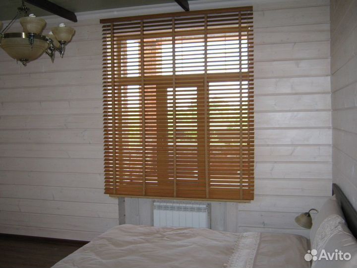 Жалюзи горизонтальные бамбук 50 мм