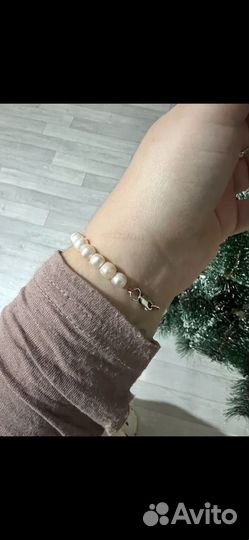 Браслет натуральный жемчуг