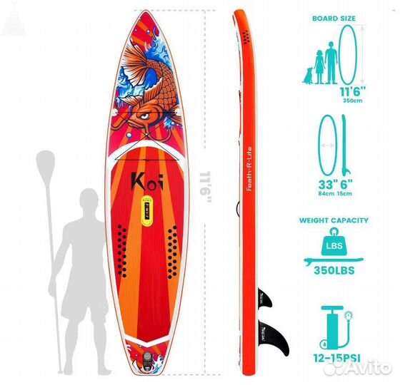 Supboard KOI оригинал funwater Новый