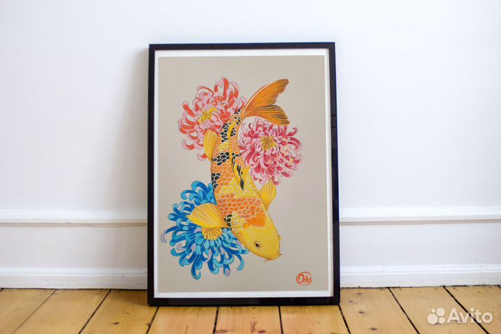 Картина Японский Карп Кои