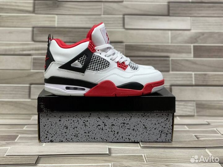 Кроссовки Air Jordan 4 Fire Red (36-45)