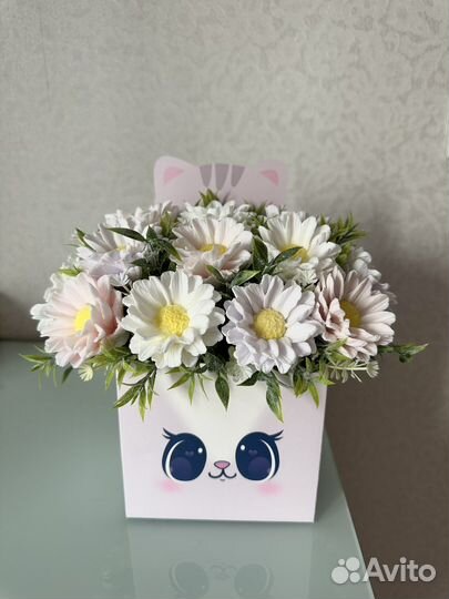 Букет цветов из мыла, подарок на день рождения