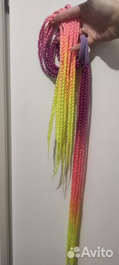 Афрохвост на резинке. Афро резинка