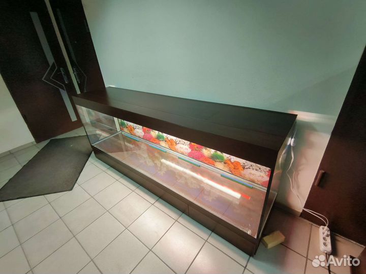 Аквариум 800 свет биофильтр фон подставка