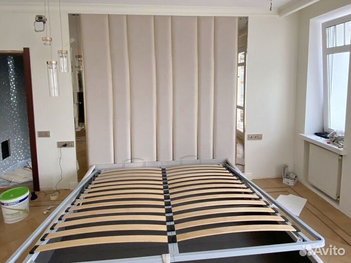 Мягкие панели для стен, кровать на заказ