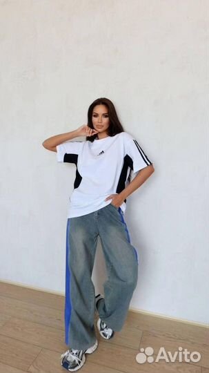 Яркие футболка Adidas x Balenciaga