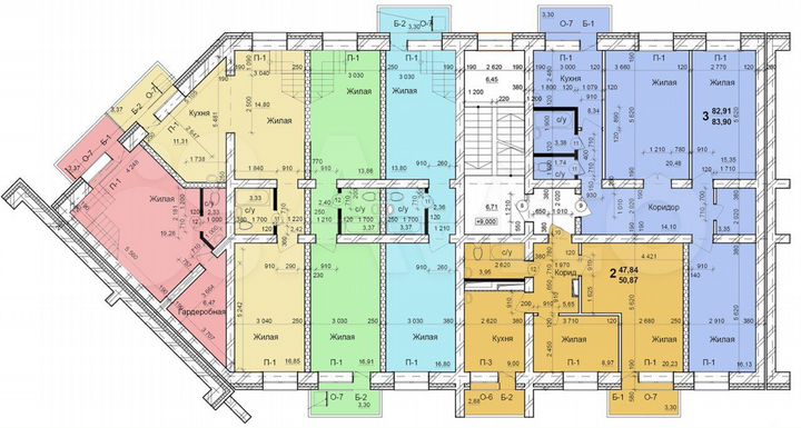 2-к. квартира, 63 м², 5/5 эт.