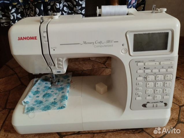 Janome memory craft 5200 швейная машина