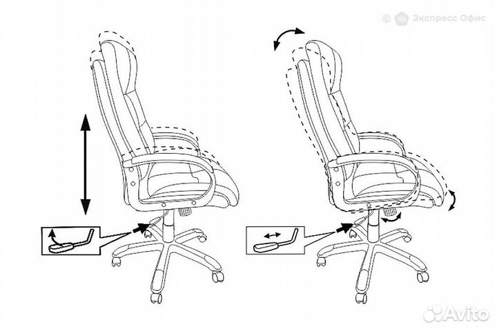 Кресло для руководителя Бюрократ CH-824/LT-28